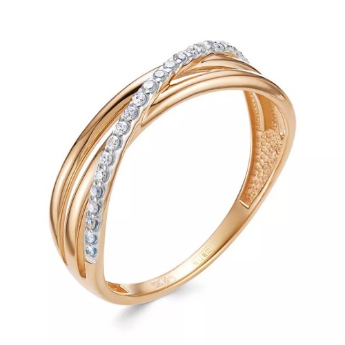 Золотое кольцо с бриллиантом