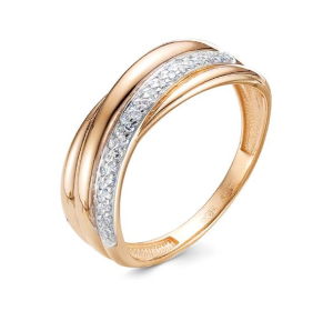 Золотое кольцо с бриллиантом