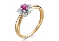 Золотое кольцо с рубином