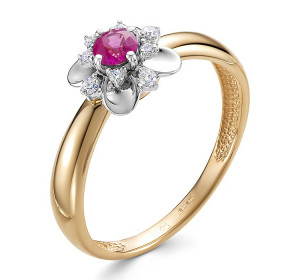 Золотое кольцо с рубином