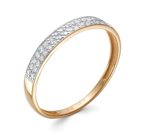 Золотое кольцо с бриллиантом