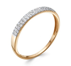 Золотое кольцо с бриллиантом