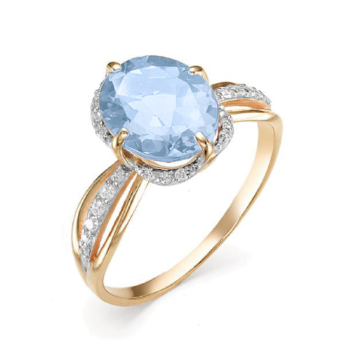 Золотое кольцо с топазом