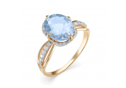 Золотое кольцо с топазом