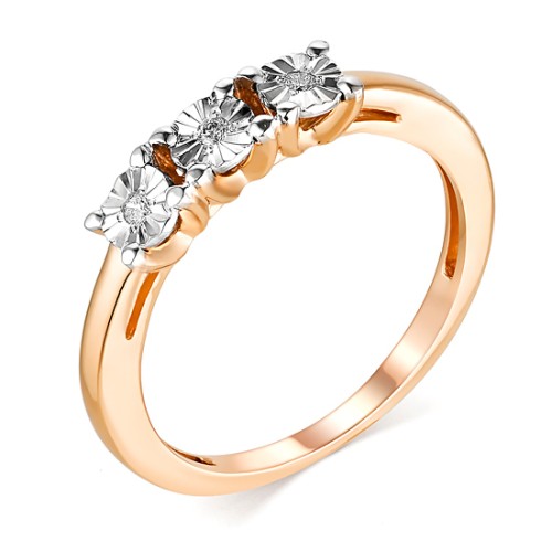 Золотое кольцо с бриллиантом