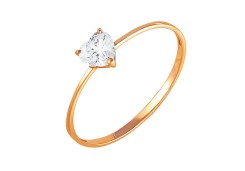 Золотое кольцо с фианитом