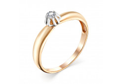 Золотое кольцо с бриллиантом