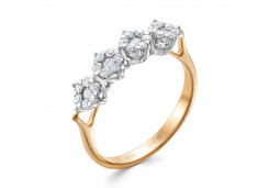 Золотое кольцо с бриллиантом