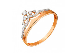 Золотое кольцо с фианитом