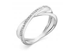 Кольцо из белого золота с бриллиантом