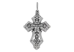 Крест из серебра с чернением