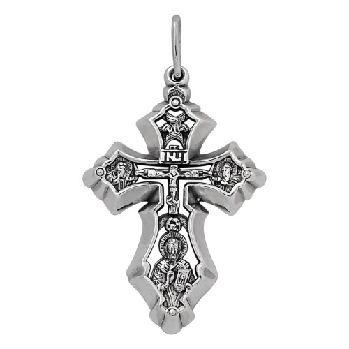 Крест из серебра с чернением