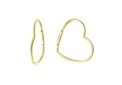 Серьги конго из желтого золота