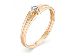 Золотое кольцо с бриллиантом