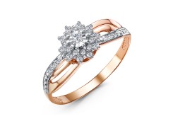 Золотое кольцо с бриллиантом