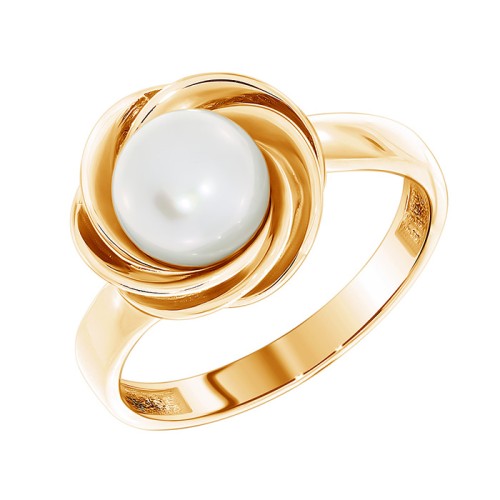 Серебряное кольцо с жемчугом