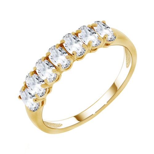 Серебряное кольцо с фианитом