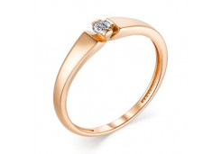 Золотое кольцо с бриллиантом