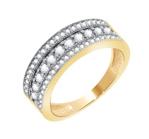 Серебряное кольцо с фианитом