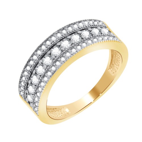 Серебряное кольцо с фианитом