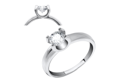 Серебряное кольцо с фианитом