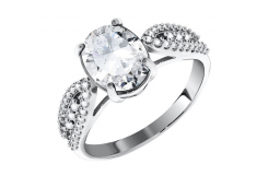 Серебряное кольцо с фианитом