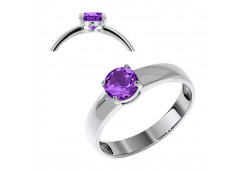 Серебряное кольцо с фианитом