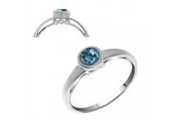 Серебряное кольцо с фианитом