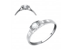 Серебряное кольцо с фианитом