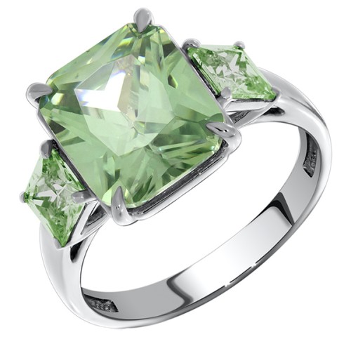 Серебряное кольцо с фианитом