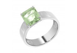 Серебряное кольцо с фианитом