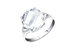 Серебряное кольцо с фианитом