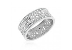 Серебряное кольцо с фианитом