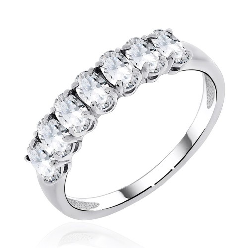 Серебряное кольцо с фианитом