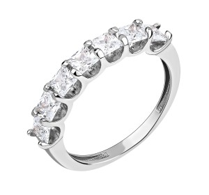 Серебряное кольцо с фианитом