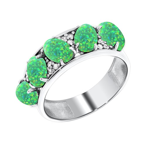 Серебряное кольцо с опалом