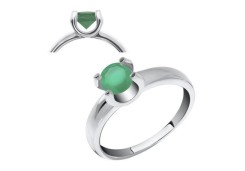 Серебряное кольцо с агатом