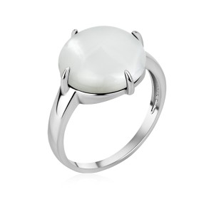 Серебряное кольцо с перламутром