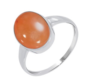 Серебряное кольцо с халцедоном