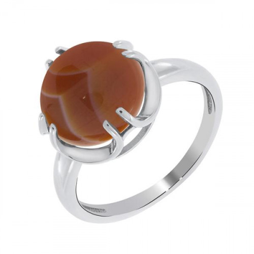 Серебряное кольцо с сердоликом