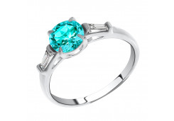 Серебряное кольцо с турмалином