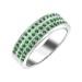Серебряное кольцо с изумрудом
