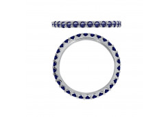 Серебряное кольцо с сапфиром