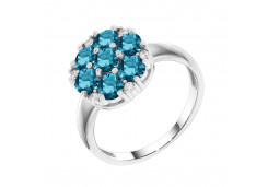 Серебряное кольцо с ситаллом