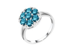 Серебряное кольцо с ситаллом