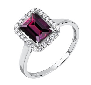 Серебряное кольцо с ситаллом