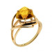 Золотое кольцо с цитрином