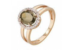 Золотое кольцо с султанитом