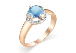 Золотое кольцо с топазом