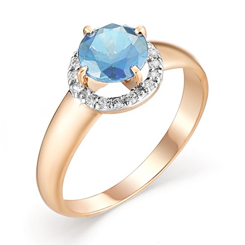 Золотое кольцо с топазом